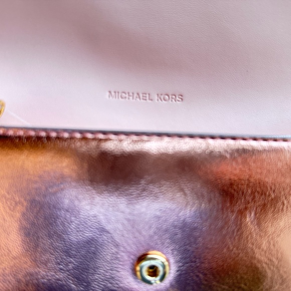 Michael Kors Jet Set Travel Large Envelope Continental Wallet Patent Mocha - Picture 11 of 13